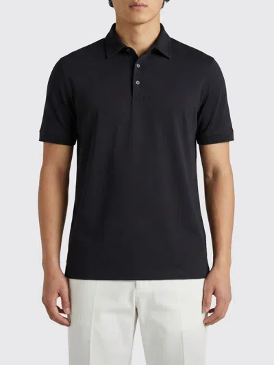 Zanone Polo Shirt Men  In Black