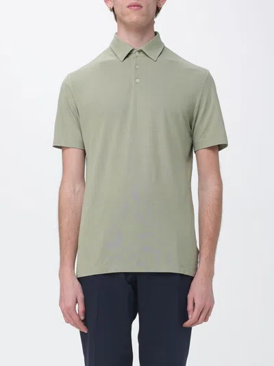 Zanone Polo Shirt Men  In Green