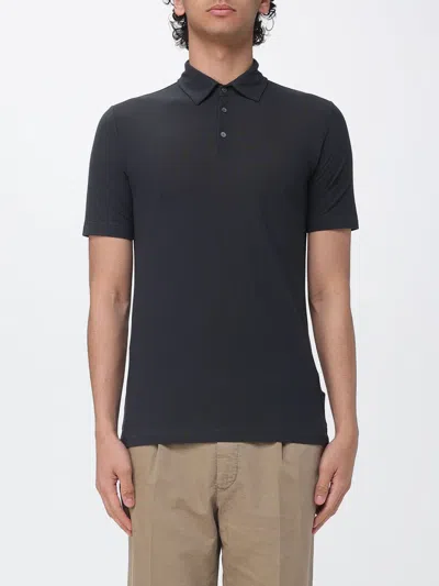 Zanone Polo Shirt Men  In Black