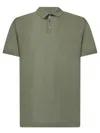 Zanone Green Ice Cotton Three Buttons Polo Shirt In Green