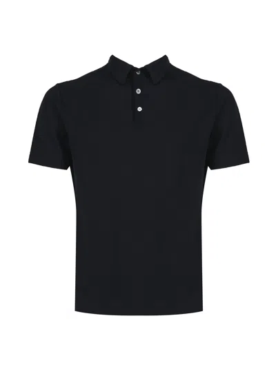 Zanone Pure Cotton Polo In Blue
