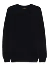 Zanone Raglan-sleeves Cashmere Sweater In Black