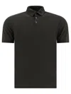 Zanone Refined Black Polo Shirt In Cotton-blend Fabric In Black