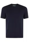 Zanone Regular-fit Cotton Knit Sweater With Ribbed Trims