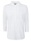 Zanone Relaxed Fit Cotton Shirt With Classic Collar In White