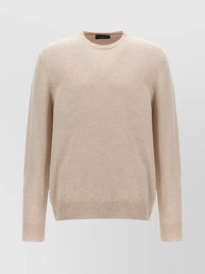 ZANONE RIBBED CREWNECK SWEATER WITH LONG SLEEVES