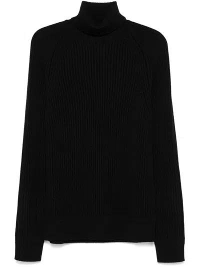 Zanone Ribbed Sweater In Blue