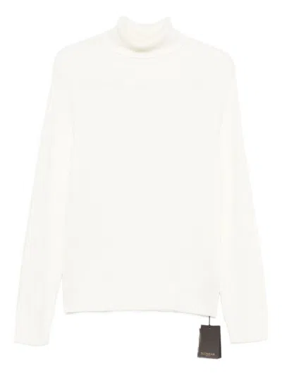 Zanone Suéter Con Cuello Alto In White