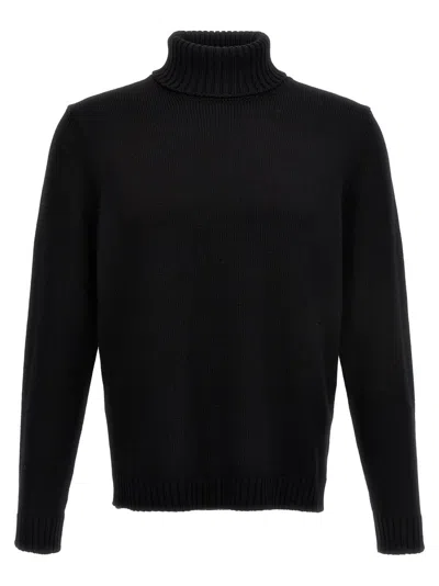 ZANONE ZANONE RIBBED TURTLENECK SWEATER IN 100% VIRGIN WOOL