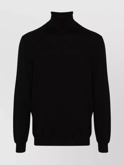 ZANONE RIBBED TURTLENECK SWEATER LONG SLEEVES