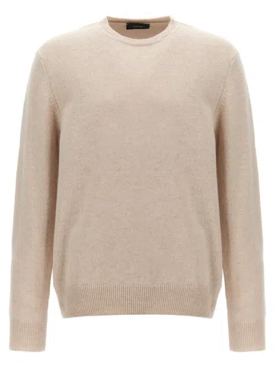 ZANONE ZANONE RIBBED WOOL CREWNECK SWEATER WITH CUFFED SLEEVES