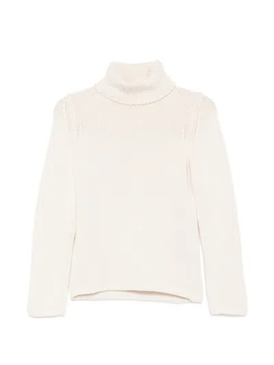 Zanone Ribbed-knit Roll-neck Sweater In Neutral