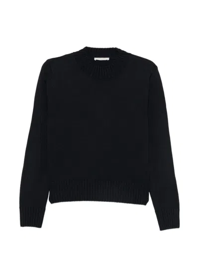 Zanone Ribbed-knit Sweater In Black