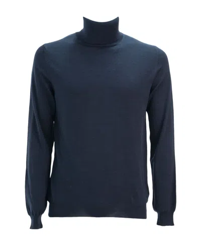 Zanone Roll-neck Long-sleeve Jumper In Black