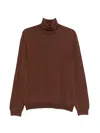 Zanone Pullover Mit Rollkragen In Brown