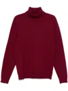 Zanone Roll-neck Sweater In Red