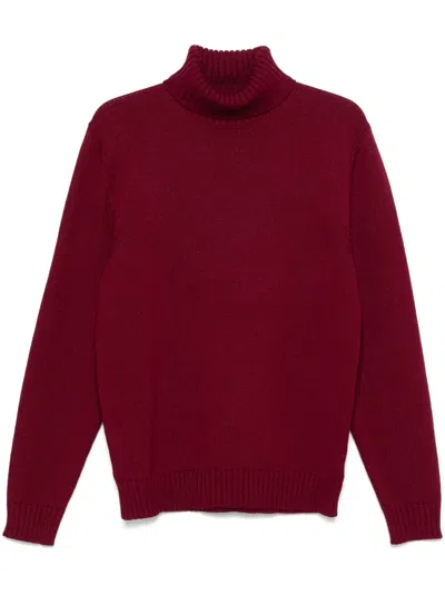 Zanone Roll-neck Sweater In Red