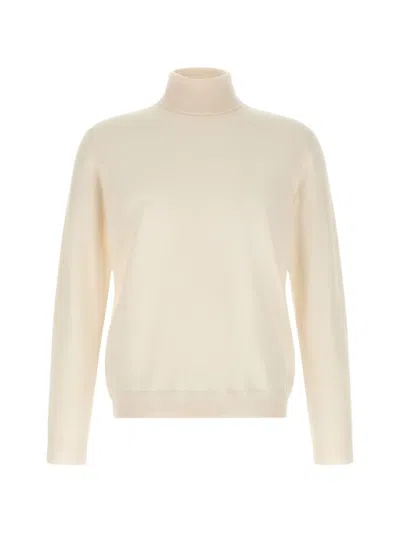 Zanone Roll-neck Ribbed-trim Sweater In Pink