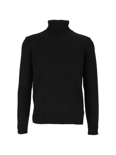 Zanone Roll-neck Sweater In Black