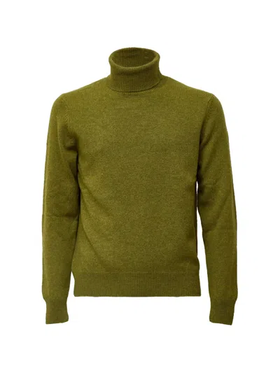 Zanone Slim Fit Turtleneck Sweater With Ribbed Detailing In Multi