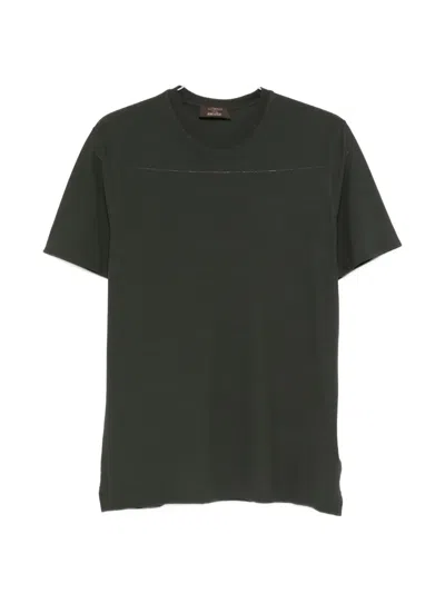 Zanone Roubd-neck T-shirt In Green