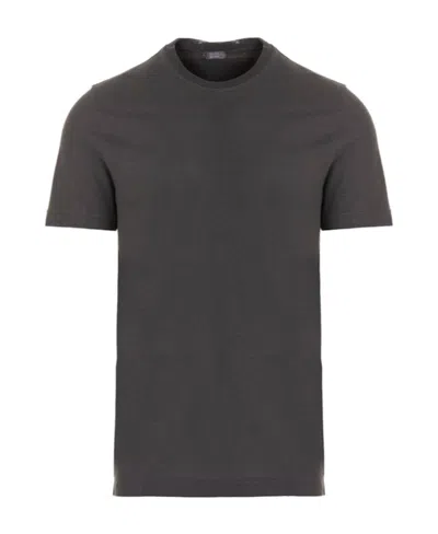 ZANONE ZANONE SHORT-SLEEVED STRAIGHT-HEM CREWNECK T-SHIRT