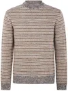 Zanone Round Neck Slim Fit Sweater Clothing In Brown