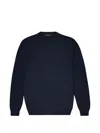Zanone Knit Pullover Regular Fit Crew Neck In Purple