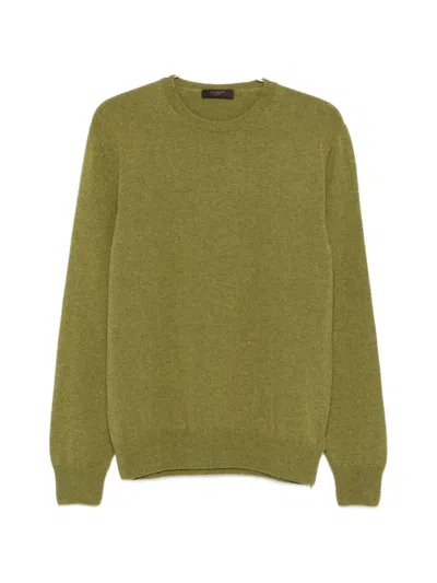 Zanone Round-neck Sweater In Green