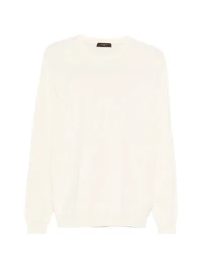 Zanone Round-neck Sweater In Neutral