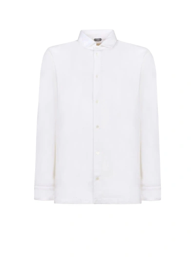 Zanone Shirt Ice Cotton In White
