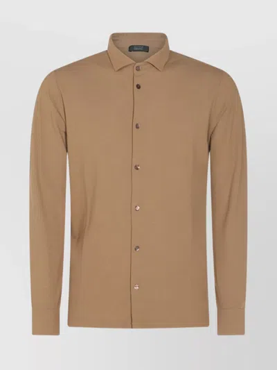 Zanone Shirt Relaxed Fit Long Sleeves In White