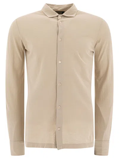 Zanone Shirts Beige