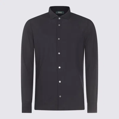 Zanone Shirts Blue And Green In Multi