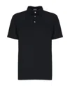 Zanone Ice Cotton Polo Shirt In Black