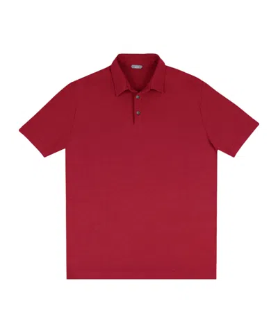 Zanone Short-sleeve Cotton Polo Shirt In Red