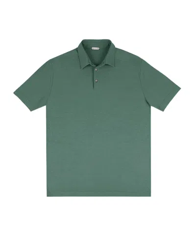 Zanone Short Sleeve Polo Shirt In Green