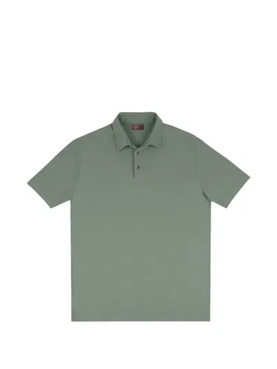 Zanone Short-sleeve Polo Shirt In Green