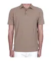 Zanone Short-sleeved Polo Shirt In Nude