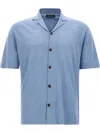 Zanone Short Sleeve Shirt In Blue
