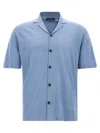 Zanone Short Sleeve Shirt In Light Blue
