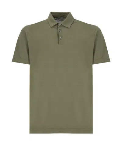 ZANONE SHORT-SLEEVED COTTON POLO SHIRT