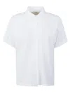 Zanone Short-sleeved Cotton Shirt With Classic Collar In White