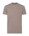 Zanone Short-sleeved Cotton T-shirt In Nude