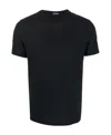 Zanone Jersey Crew Neck T-shirt In Black