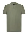 Zanone Green Ice Cotton Three Buttons Polo Shirt In Green