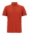 Zanone 'ice Cotton' Polo Shirt In Red