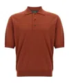 Zanone Cotton Polo Shirt In Red