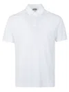 Zanone Short-sleeved Polo Shirt With Traditional Collar In White