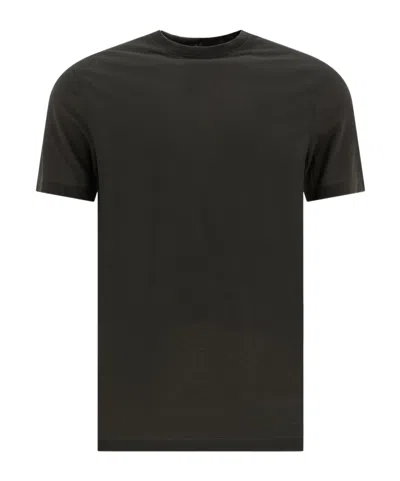 Zanone Short-sleeved T-shirt In Black
